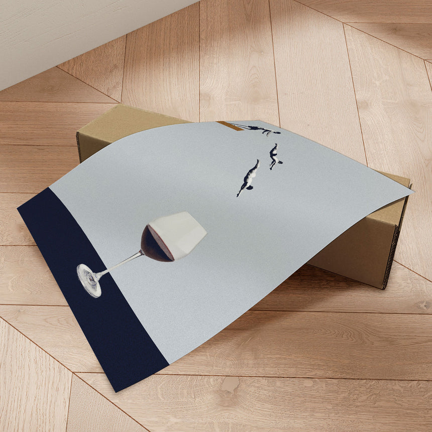 Plakat - We Need Some Wine - Maarten Léon - Incado