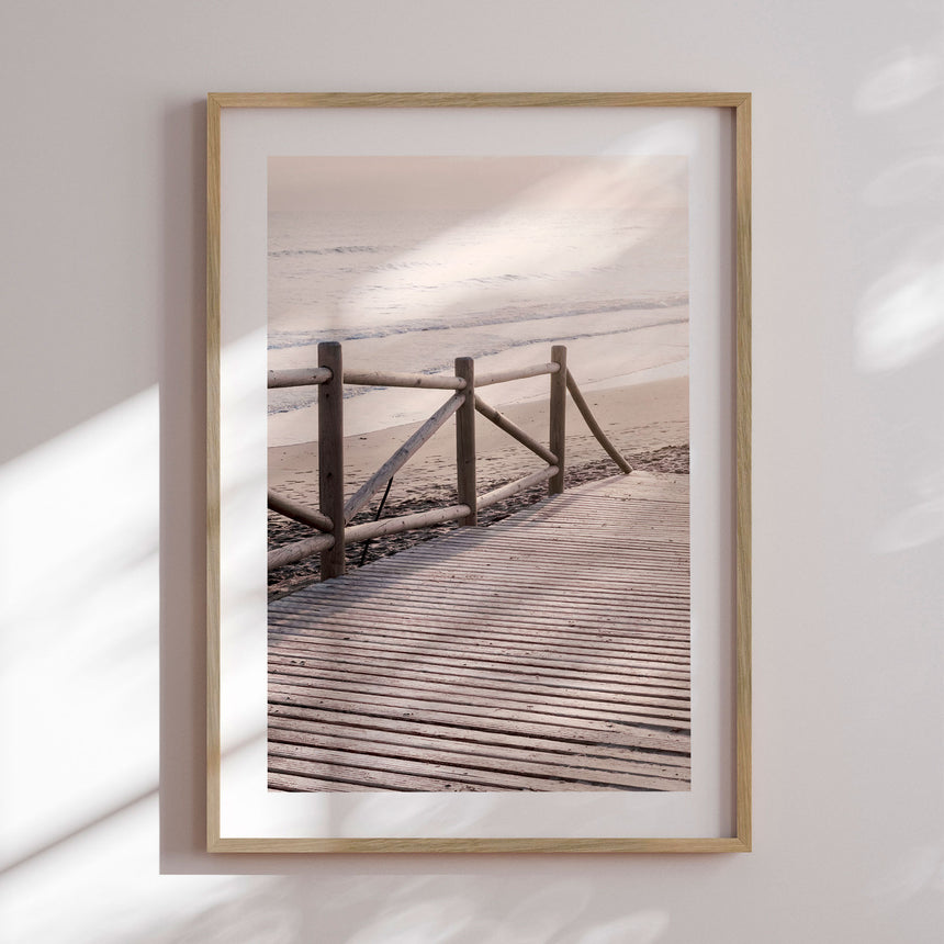 Plakat - Peaceful Ocean Boardwalk