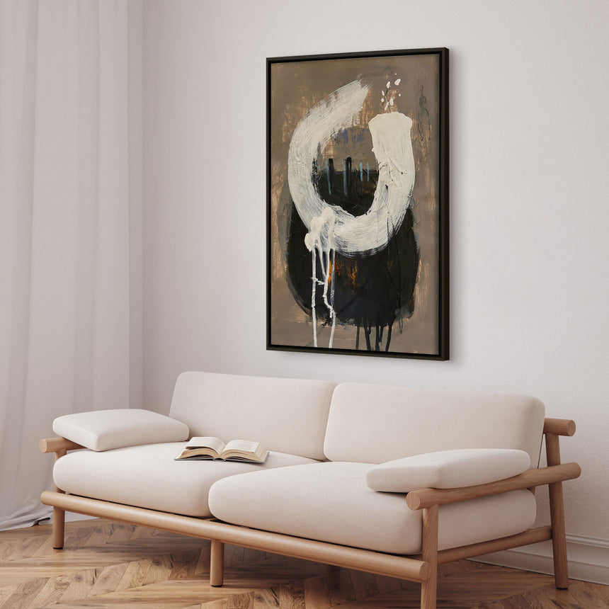 Håndlavet maleri med ramme - Fresh Start III - Afranio Raposo - Mixed media