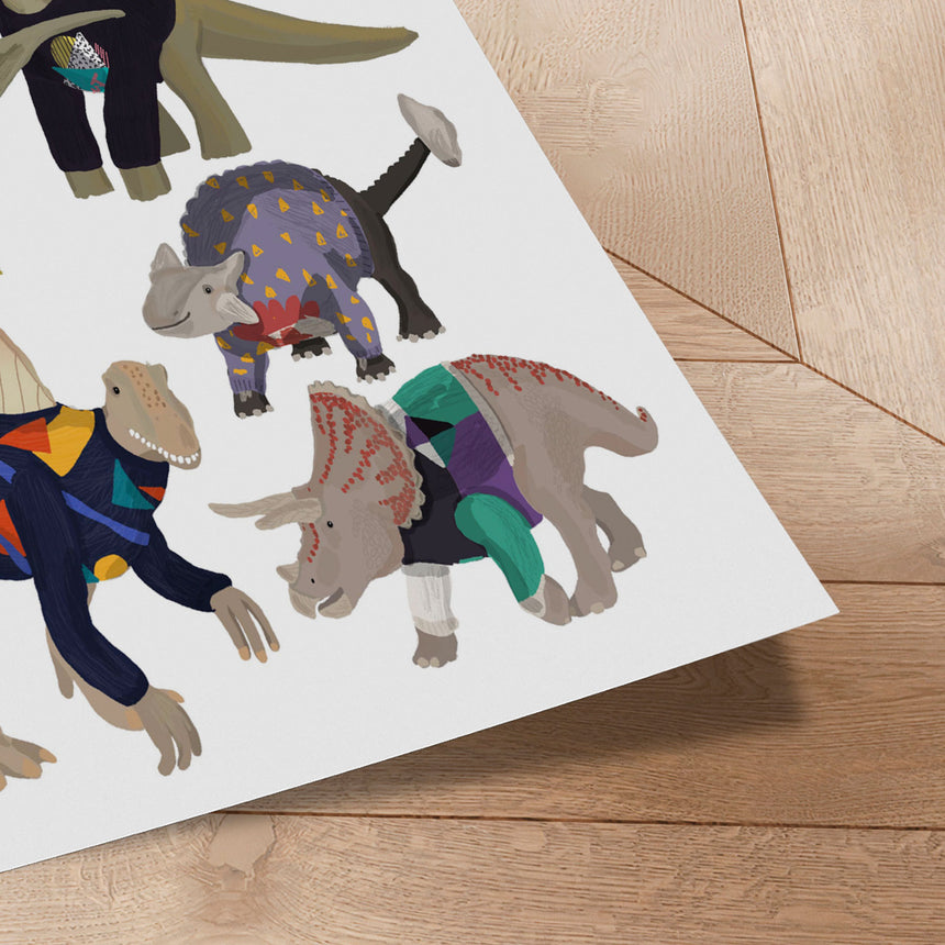Plakat - Whimsical Dinosaur Sweaters - Hanna Melin