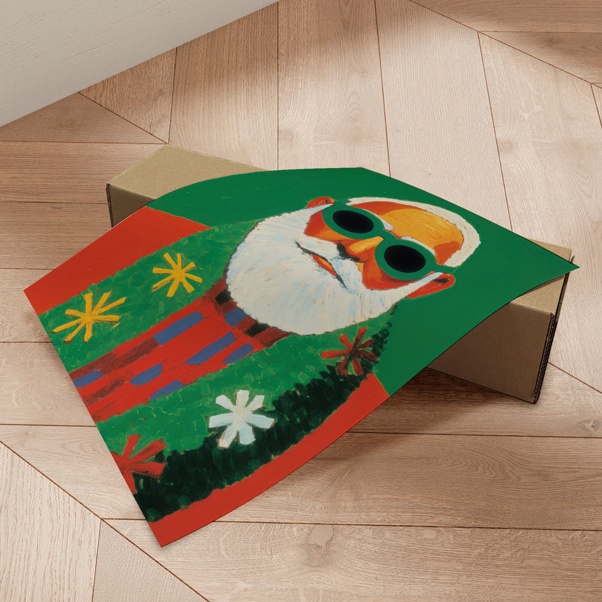 Plakat - Sunny Santa Style - Treechild