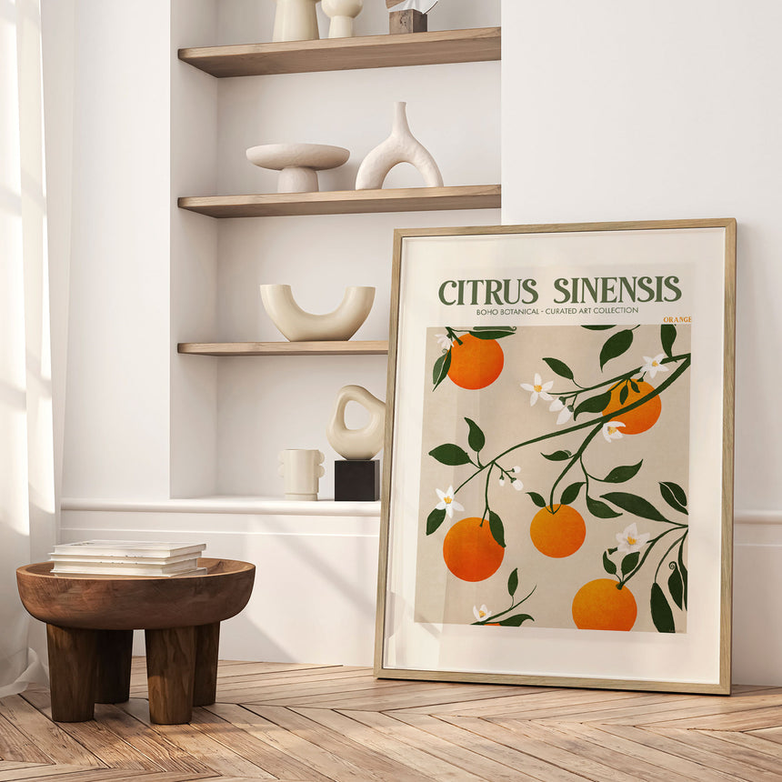 Plakat - Orange Elegance - Emel Tunaboylu