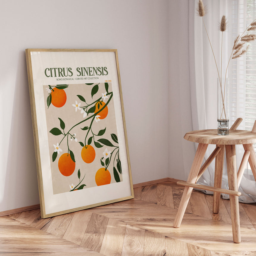 Plakat - Orange Elegance - Emel Tunaboylu