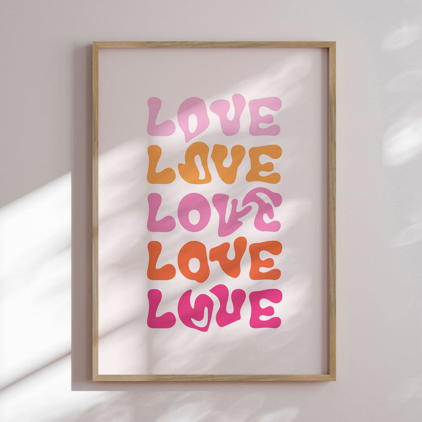 Plakat - Love - Oju Design