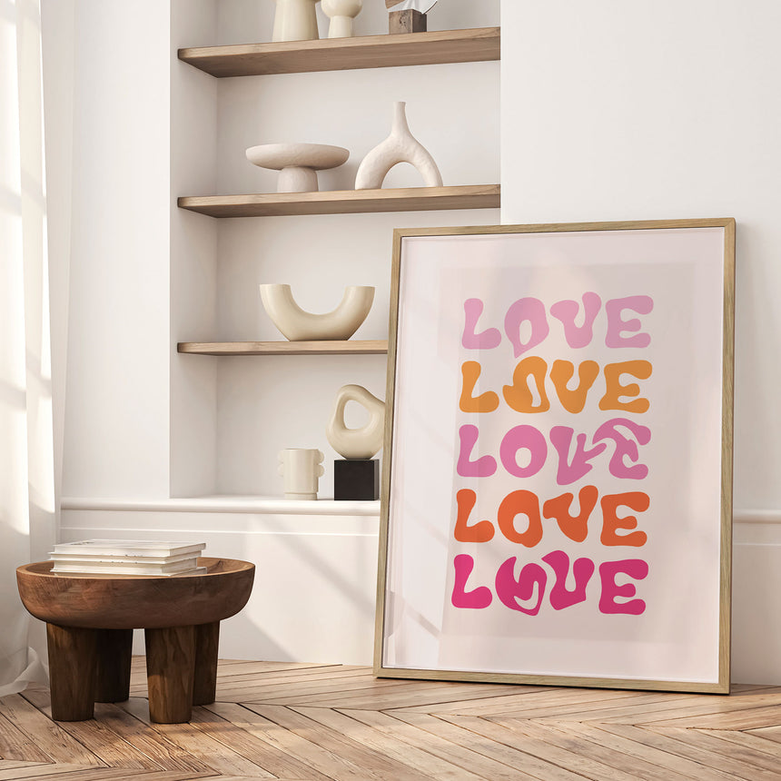 Plakat - Love - Oju Design