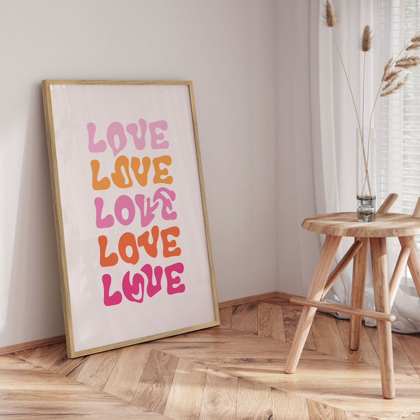 Plakat - Love - Oju Design