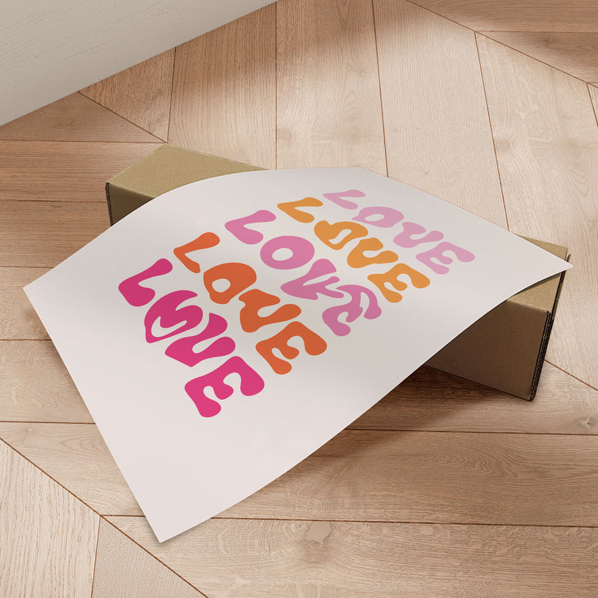 Plakat - Love - Oju Design