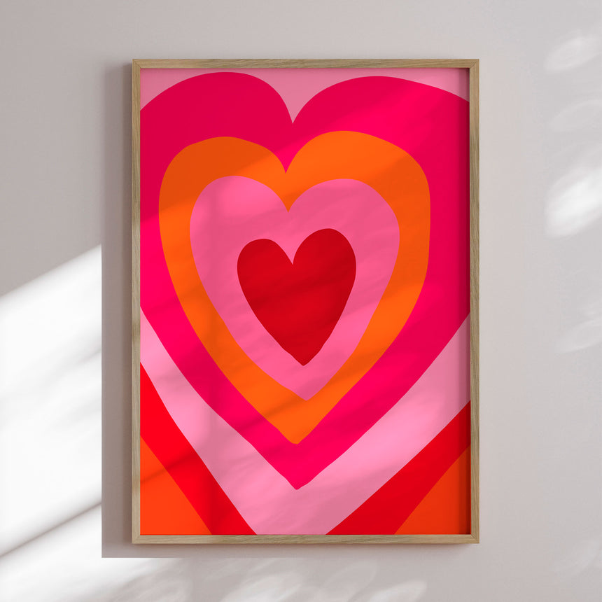 Plakat - Heart Layers Harmony - Athene Fritsch