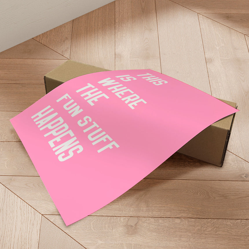 Plakat - Fun Zone Awaits - Athene Fritsch