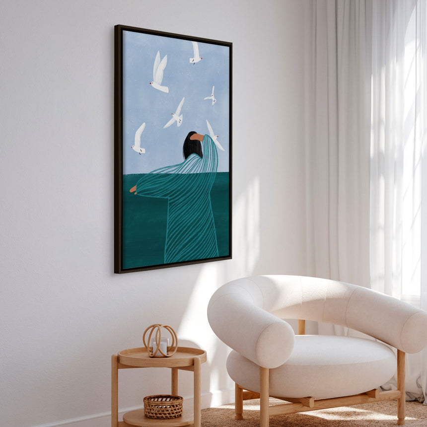 Lærredstryk - Seaside Serenity - Bea Müller