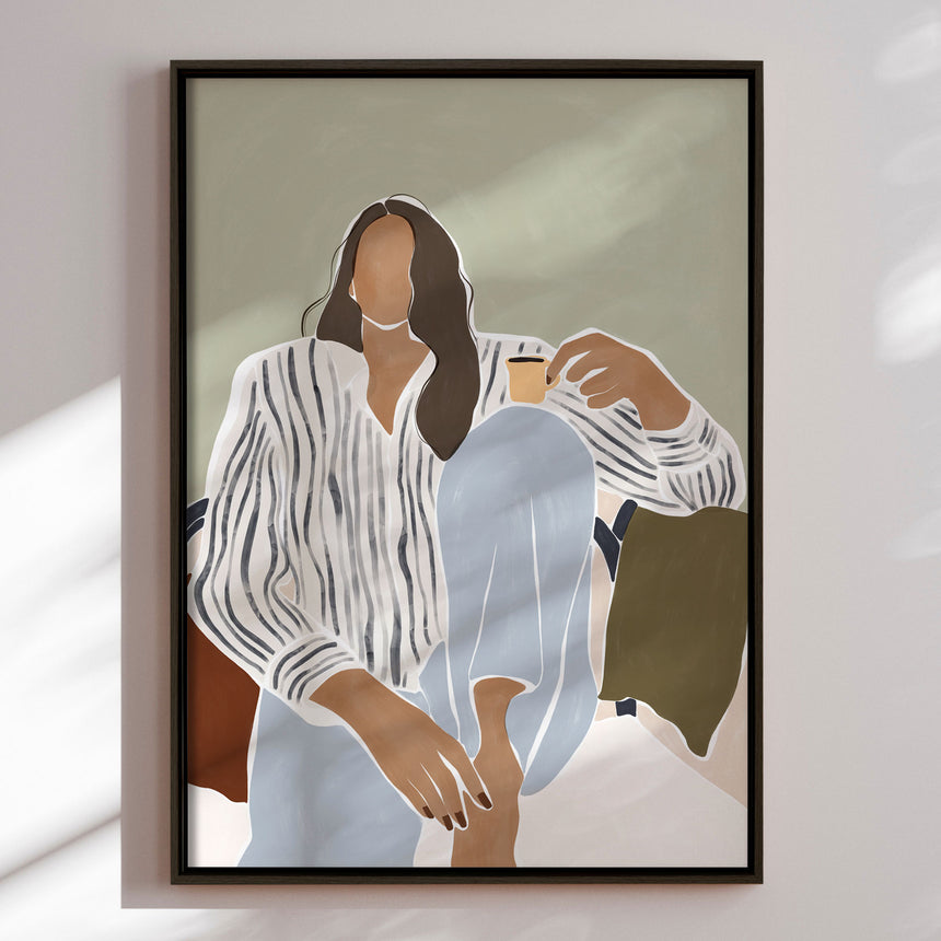 Lærredstryk - Morning Reflection - Ivy Green Illustrations