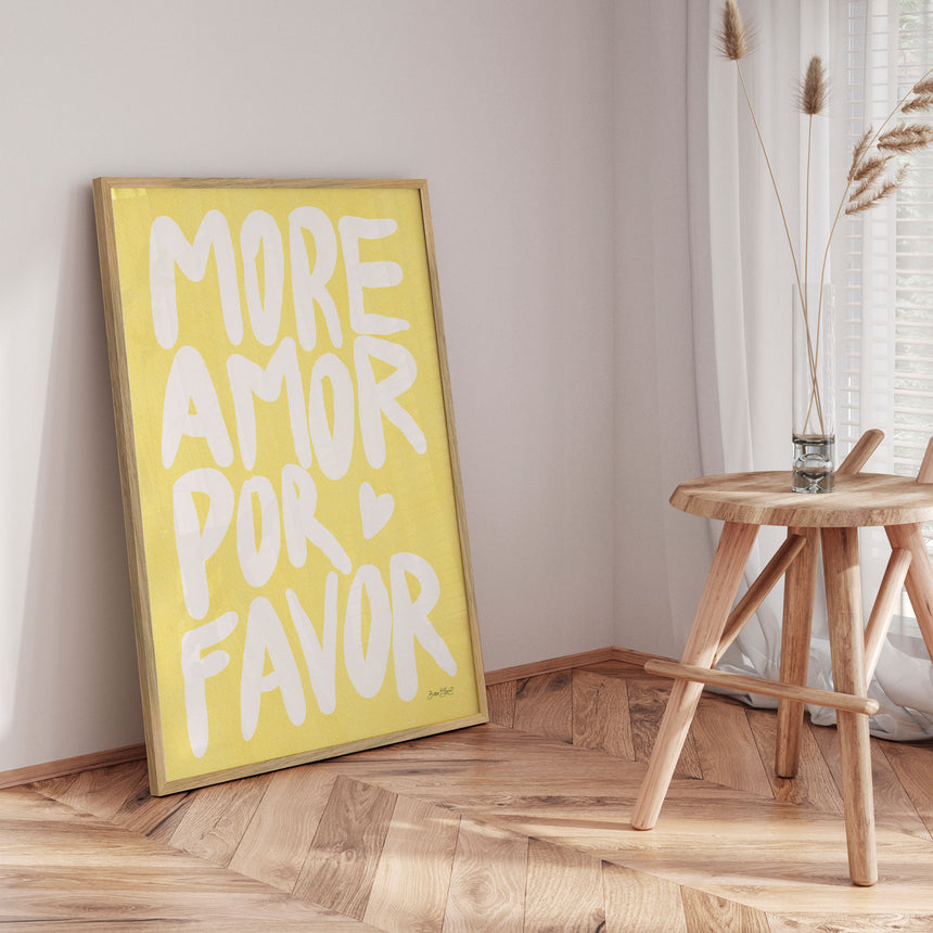 Plakat - More Amor Por Favor - Baroo Bloom - Incado