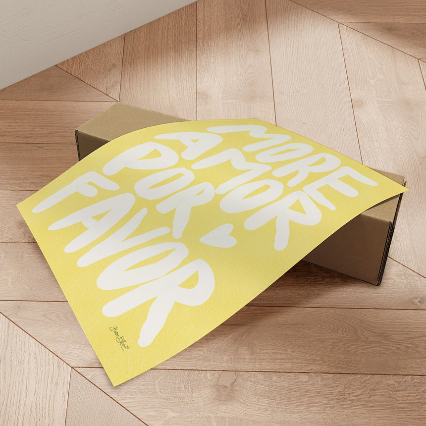 Plakat - More Amor Por Favor - Baroo Bloom - Incado