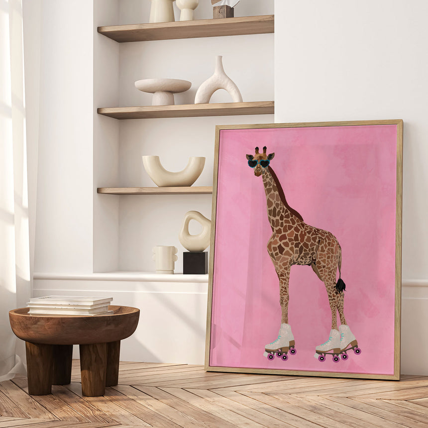 Plakat - Skating Giraffe Vibes - Sarah Manovski