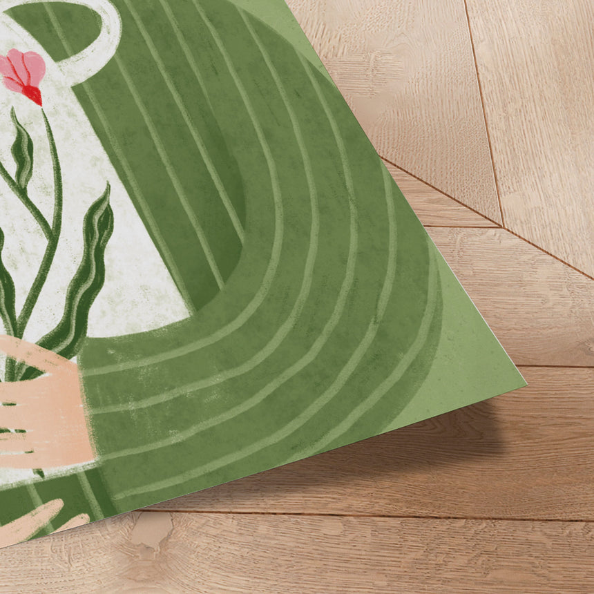 Plakat - The Woman With Pink Vase - Bea Müller - Incado