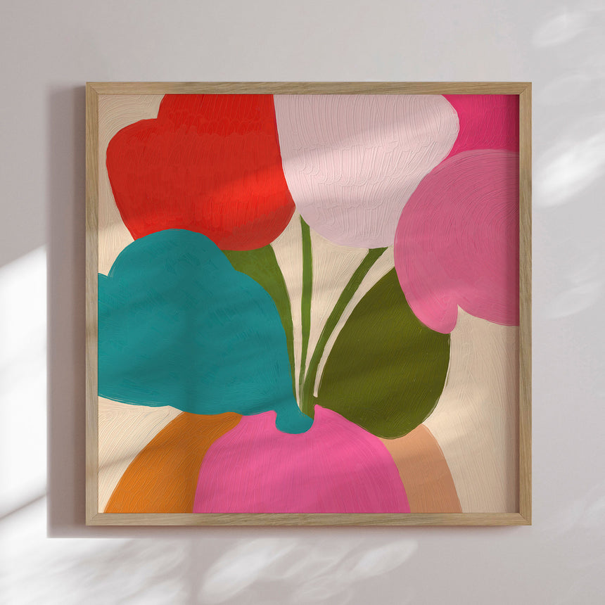 Plakat - Flowers Abstract - The Printable Studio