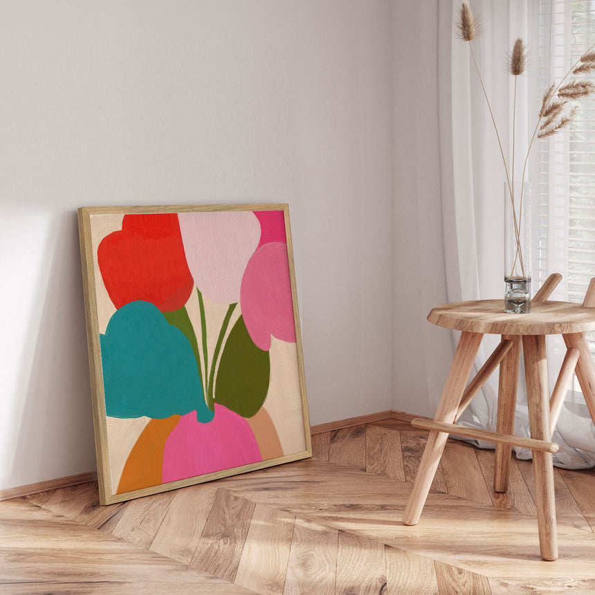 Plakat - Flowers Abstract - The Printable Studio