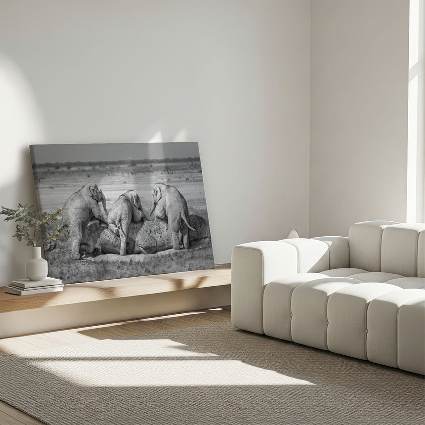 Lærredstryk - Three Guys - Marcel Egger