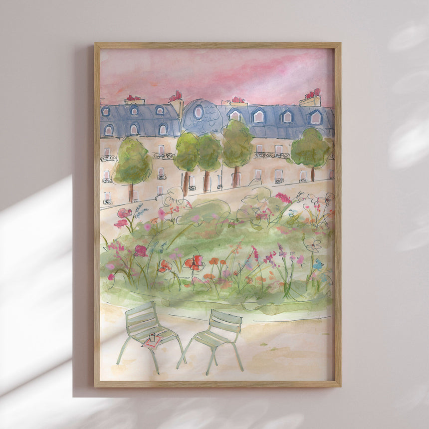 Plakat - Parisian Garden - Katharina Pruitscher