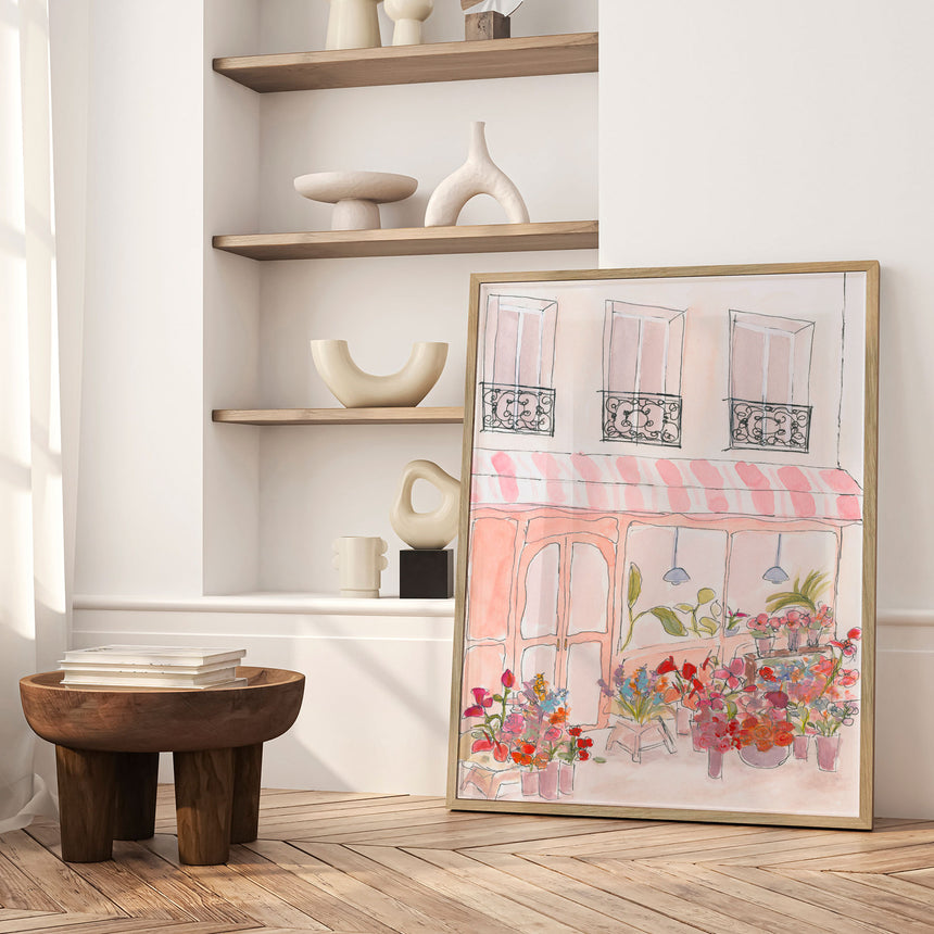 Plakat - Pink Flower Shop - Katharina Pruitscher