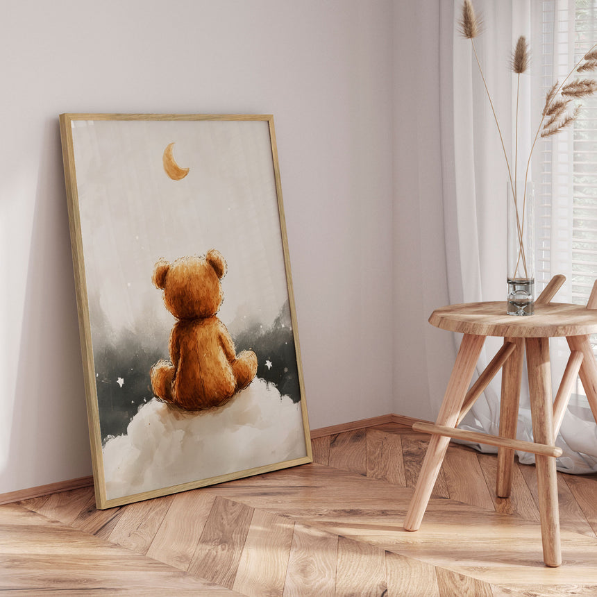 Plakat - Moonlit Bear Dreams - Treechild