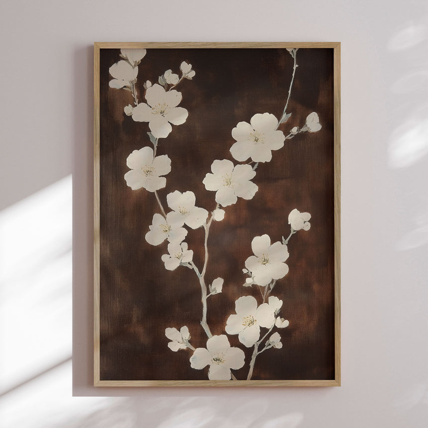 Plakat - White Cherry Blossom - Melloi Art Prints