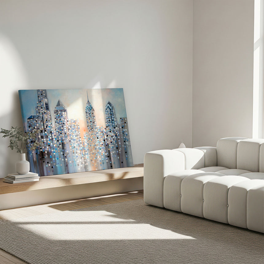 Lærredstryk - Sunrise In Philadelphia - Ekaterina Ermilkina