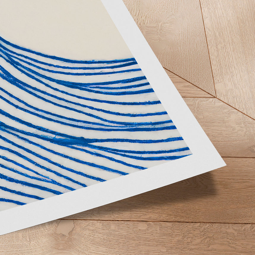 Plakat - Great Blue Wave - Merel Takken