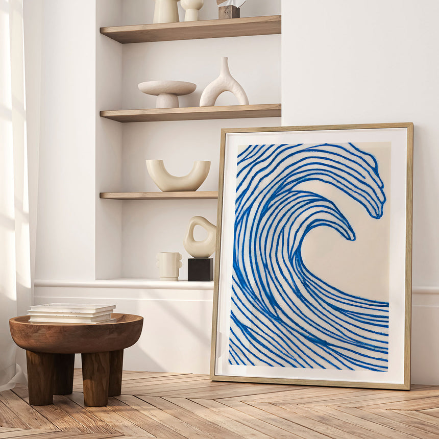 Plakat - Great Blue Wave - Merel Takken