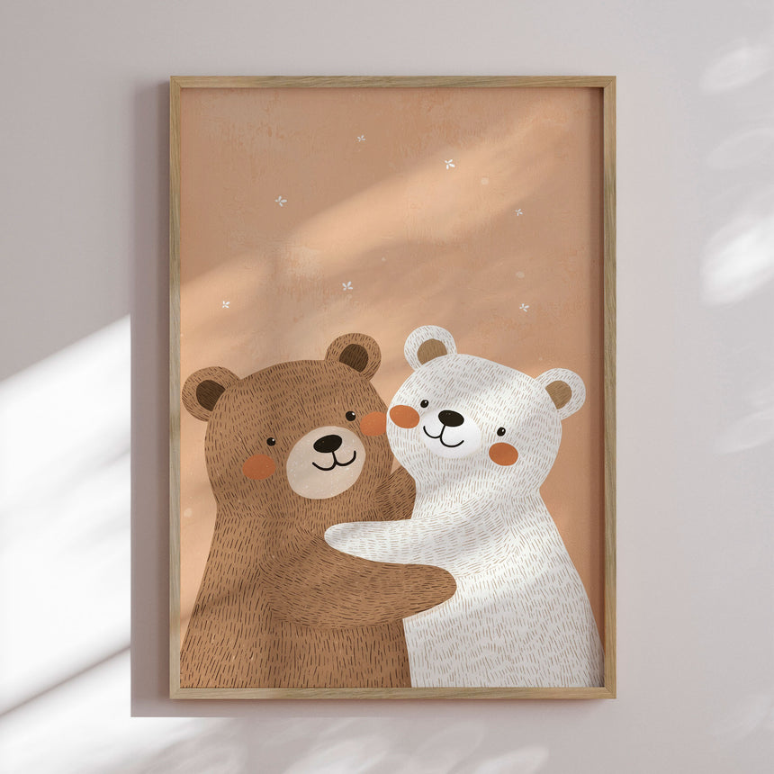 Plakat - Bear Hug Bliss - Treechild