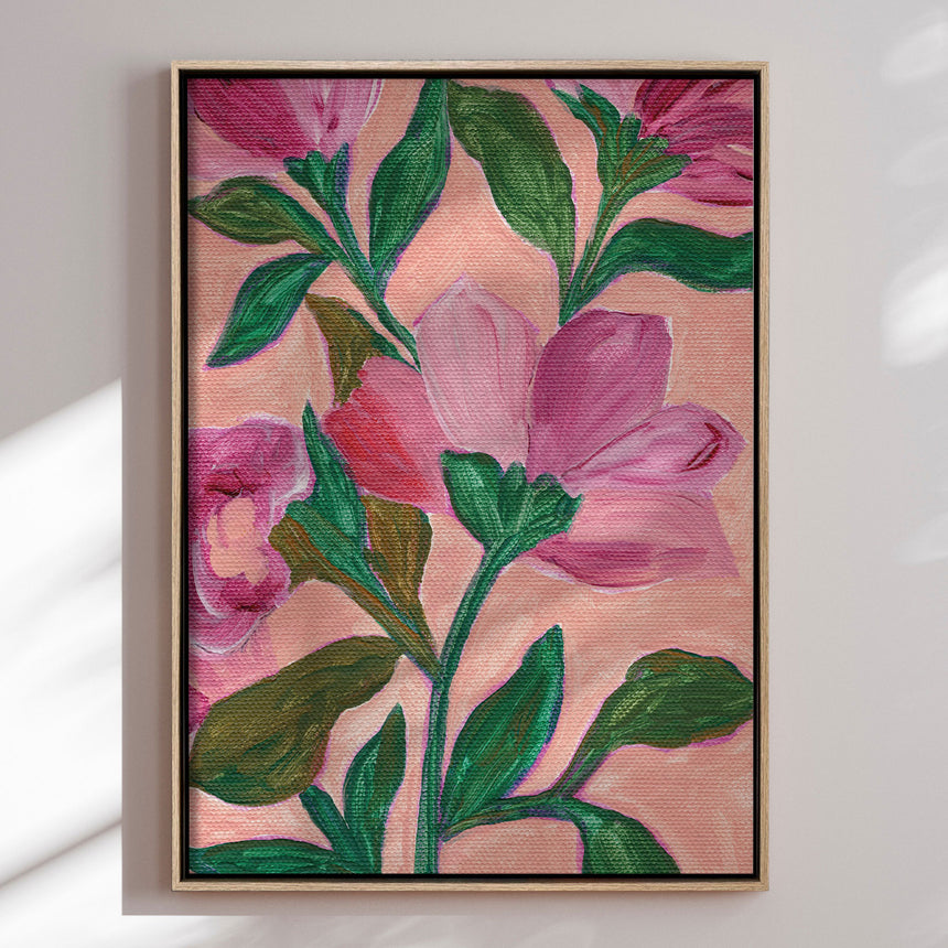 Lærredstryk - Pink Blossoms - Nikita Jariwala