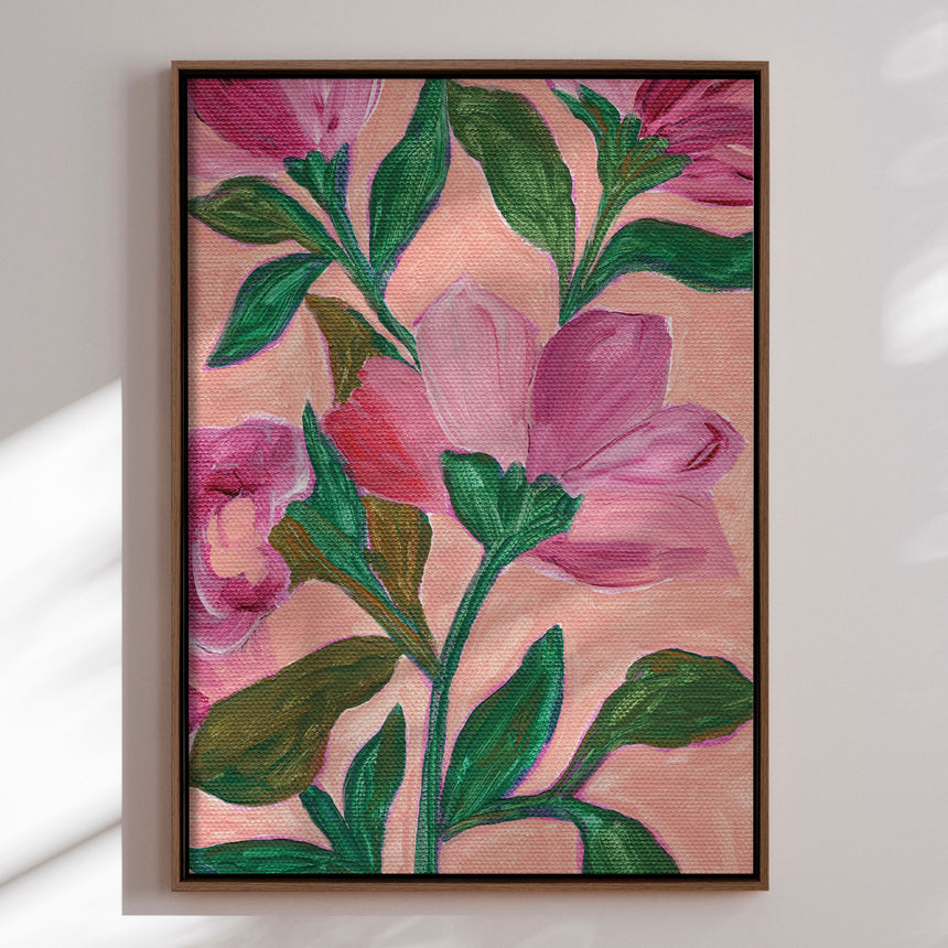 Lærredstryk - Pink Blossoms - Nikita Jariwala