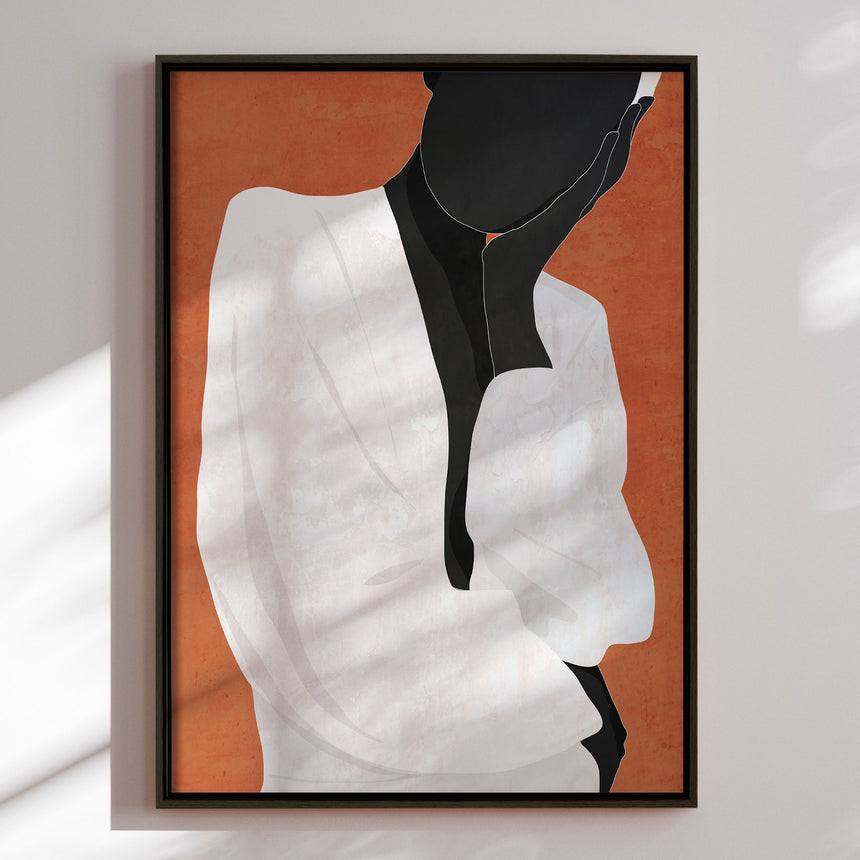 Lærredstryk - Minimal Art Girl - ThingDesign