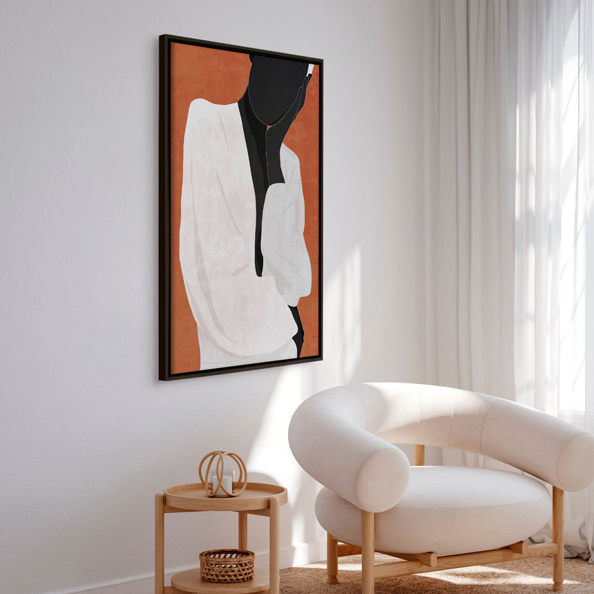 Lærredstryk - Minimal Art Girl - ThingDesign