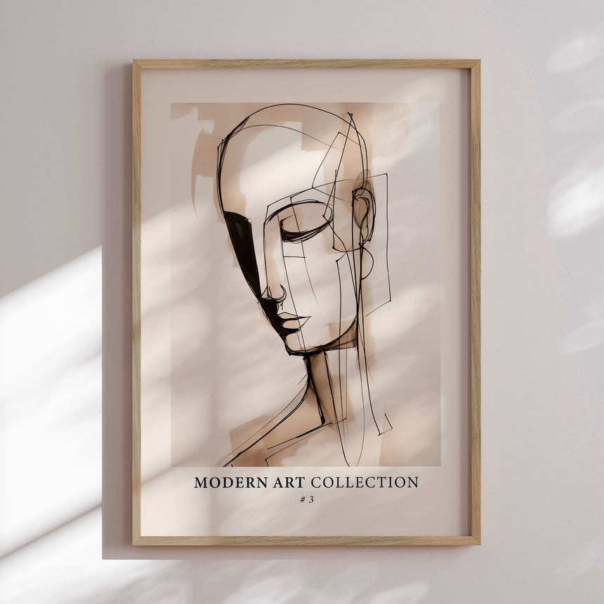 Plakat - Modern Contemplative Portrait - Andreas Magnusson