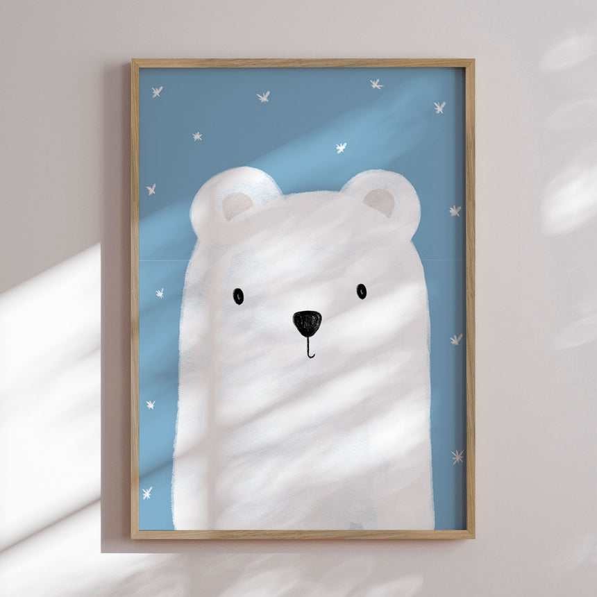 Plakat - Cute Polar Bear - Bainai