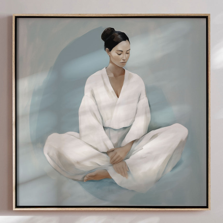 Lærredstryk - Woman in Meditation - Andres Magnusson