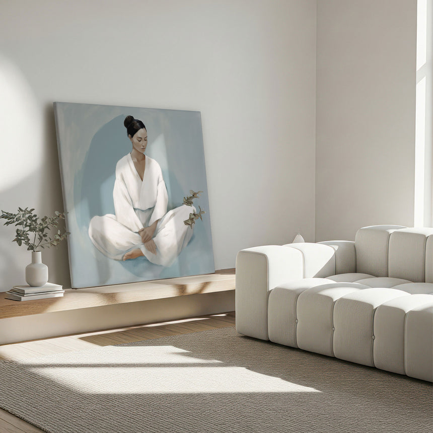 Lærredstryk - Woman in Meditation - Andres Magnusson