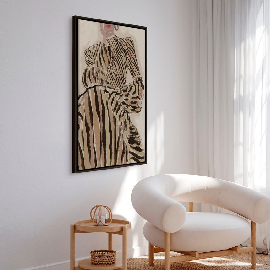 Lærredstryk - Zebra Elegance - Treechild