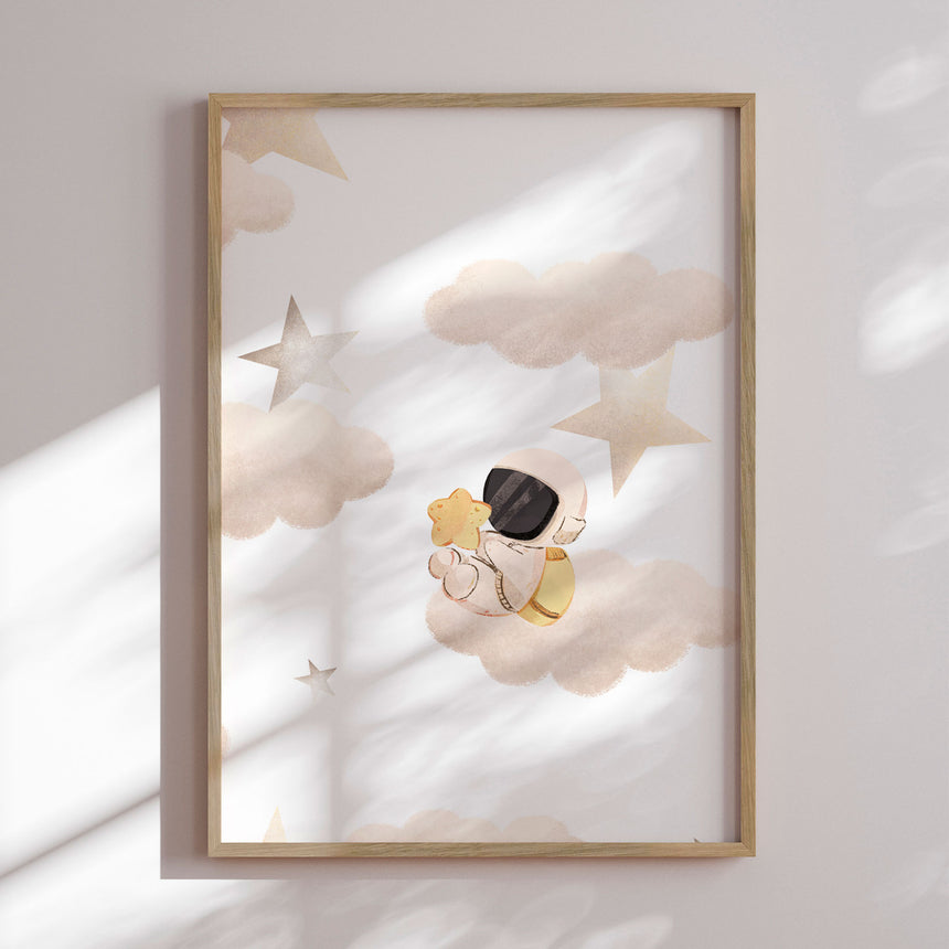 Plakat - Little Astronaut's Star Dream - Saskia Michele