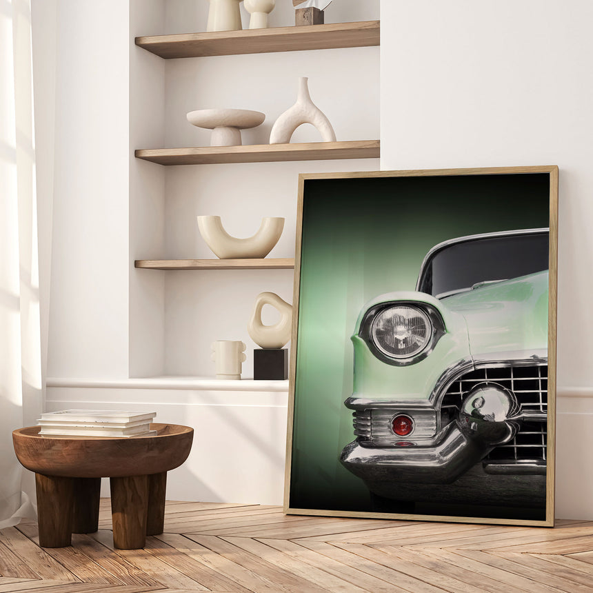 Plakat - Green Classic Car - Beate Gube