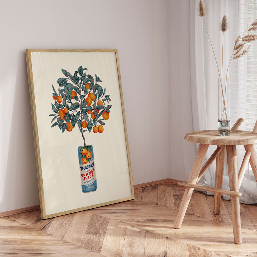 Plakat - Orange Tree Can - CATS AND DOTZ