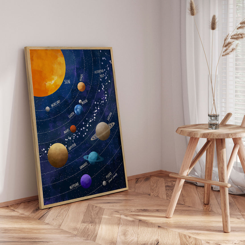 Plakat - Colorful Solar System - CATS AND DOTZ