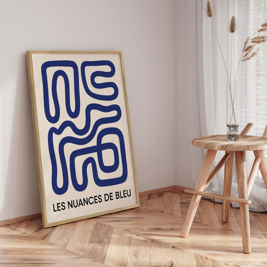 Plakat - Blue Maze Flow - Treechild - Incado