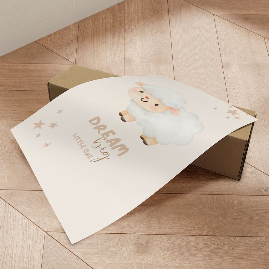 Plakat - Dream Big Little Lamb - Saskia Michele