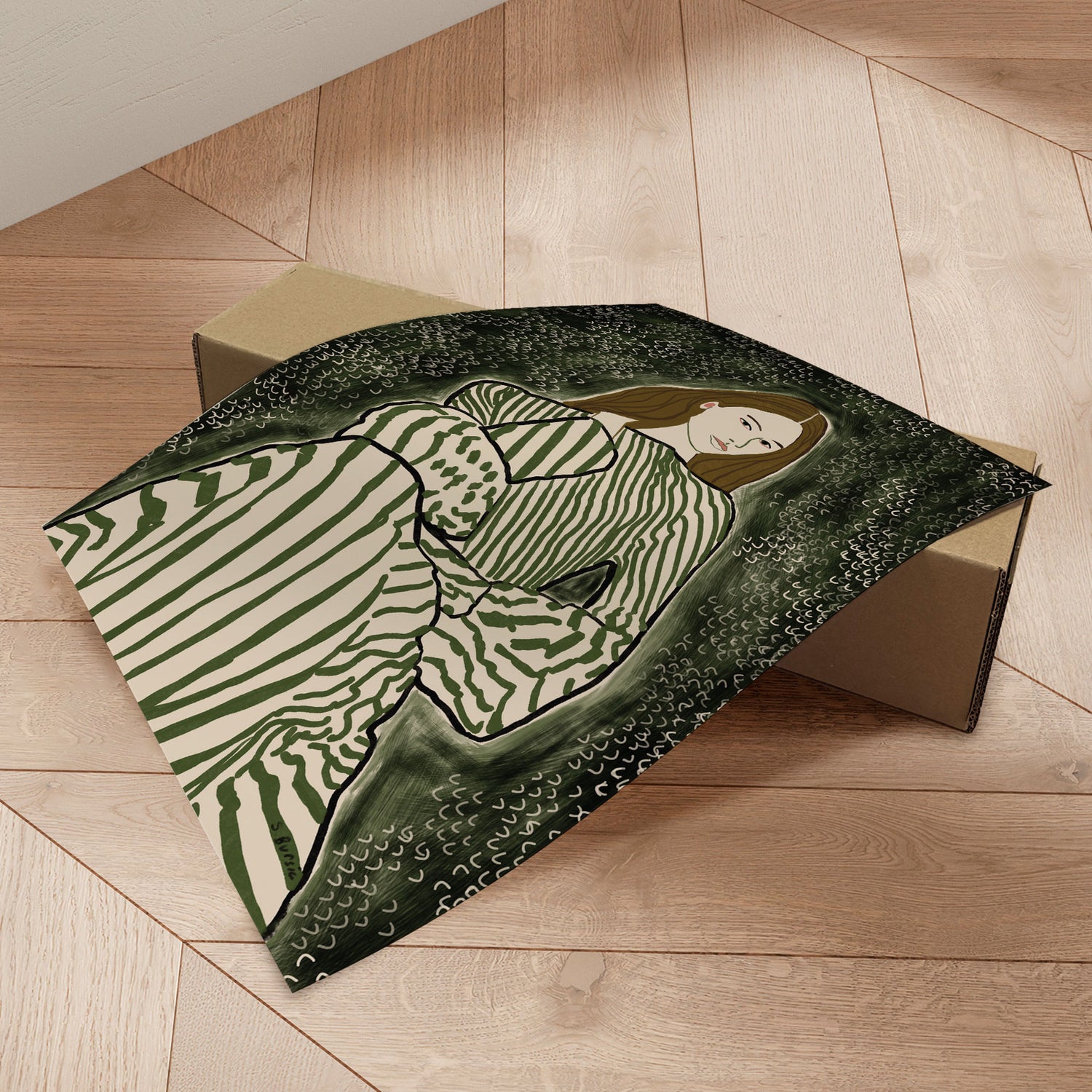 Plakat - Woman Sitting - Sharyn Bursic - Incado