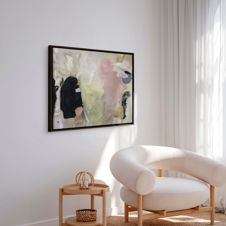 Håndlavet maleri i ramme - Courage and Celebration - Kristin Brin - Mixed media