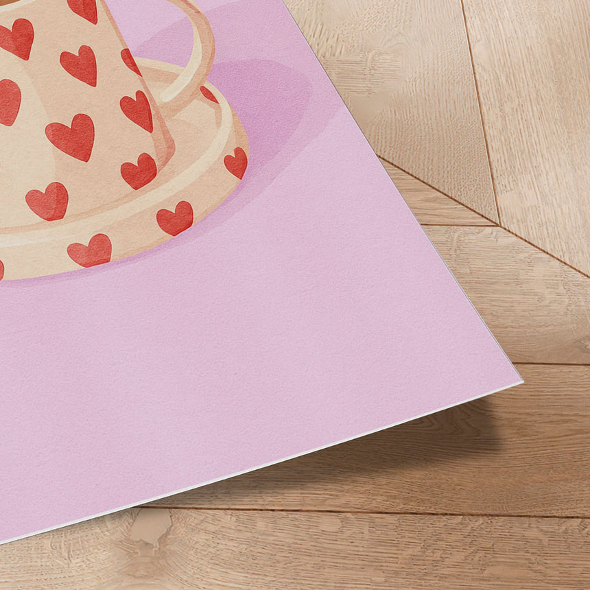 Plakat - Pink Heart Mug - Neetesh Kumar