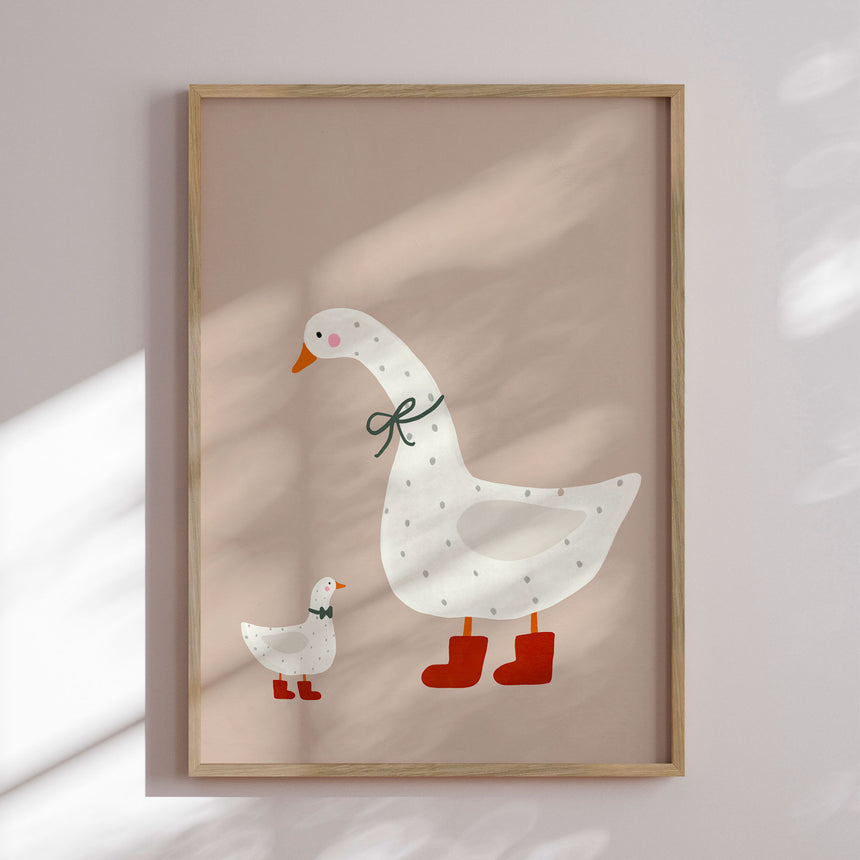 Plakat - Goose and Gosling - Treechild