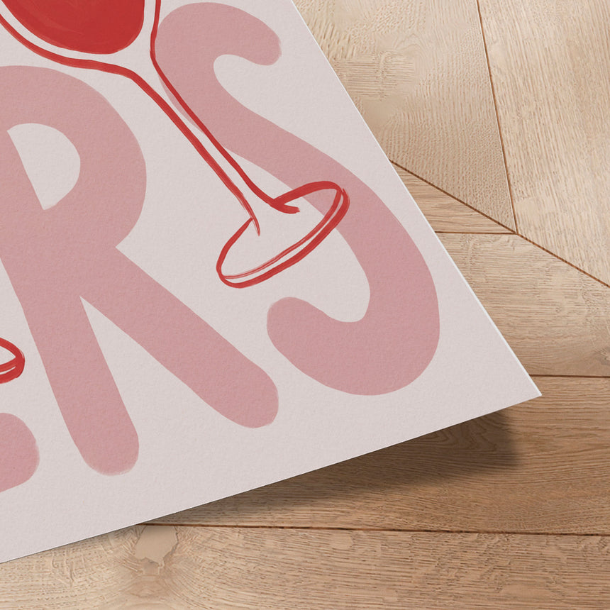 Plakat - Cheers Wine Toast - Andreas Magnusson